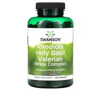 Swanson Complexe Anti-Stress À La Rhodiole Et Au Basilic Sacré, 180 Capsules