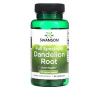 Swanson - Dandelion - Racine de Pissenlit | Soutien pour la fonction hépatique et la détoxification naturelle - 60 capsules