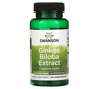 Swanson Extrait De Ginkgo Biloba, 120 Mg, 100 Capsules Végétariennes
