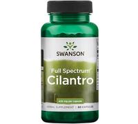 Swanson, Full Spectrum Cilantro (Coriandre), 425mg, de Coriandrum Sativum, Hautement Dosé, 60 Capsules, Sans Soja, Sans Gluten, Sans OGM