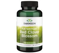 Swanson, Full Spectrum Red Clover Blossom (Fleurs de Trèfle Rouge), 90 Capsules, Hautement Dosées, Testées en Laboratoire, Sans Soja, Sans Gluten, Sans OGM