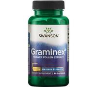 Swanson, Graminex Flower Pollen Extract (Extrait de Pollen de Fleurs), 500mg, de Seigle, 60 Capsules, Hautement Dosé, Sans Soja, Sans Gluten, Sans OGM