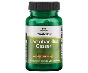 Swanson, Lactobacillus Gasseri, 3 Milliards de Cultures Bactériennes, 60 Capsules, Sans Soja, Sans Gluten, Sans OGM