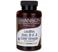 Swanson Lécithine, varech, vitamine B6 et vinaigre de cidre - 240 comprimés