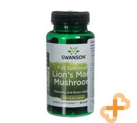 Swanson Lions Crinière Champignon Supplément 500mg 60 Gélules Mémoire Et Cerveau