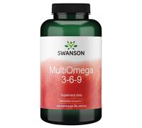 Swanson MultiOmega 3-6-9 Huiles de lin, de bourrache et de poisson - 120 capsules molles