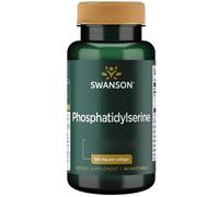 Swanson, Phosphatidylserine, 300mg par Dose Journalière, 90 Capsules molles, Hautement Dosé, Sans Gluten, Sans OGM