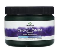 Swanson Poudre De Citrate De Calcium 100 % Pur, Sans Arôme, 350 Mg, 227 G