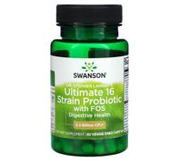Swanson Probiotique Ultime À 16 Souches Avec Fos, 3,2 Milliards D'ufc, 60 Capsules Végétariennes Embo Ap