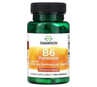 Swanson Pyridoxine B6, 100 Mg, 100 Capsules