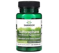 Swanson Sulforaphane à partir d'Extrait de Germes de Brocoli, 400mcg - 60 vcaps | Puissant Antioxydant, Soutien à la Détoxification, Complément Alimentaire Naturel