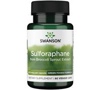 Swanson, sulforaphane d'extrait de germe de brocoli, 400 mcg, 60 légumes. Cap...