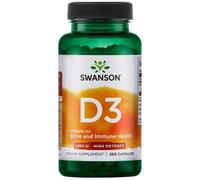 Swanson Vitamin D3 1000 IU - 250 Capsules