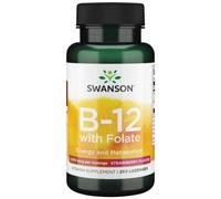 Swanson Vitamine B12 500 mcg à sucer, fraise - 250 pastilles
