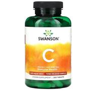 Swanson Vitamine C à Libération Progressive avec Extrait de Cynorrhodon, 1000mg - 250 comprimés | Soutien Immunitaire et Antioxydant Puissant
