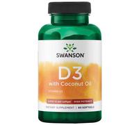 Swanson, vitamine D3 avec huile de noix de coco - haute puissance, 2 000 UI (...