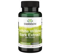 Swanson, White Willow Bark Extract (Extrait d'Écorce de Saule Blanc), 500mg, 60 Capsules végétaliennes, Hautement Dosées, Testées en Laboratoire, Végétariennes, Sans Soja, Sans Gluten, Sans OGM