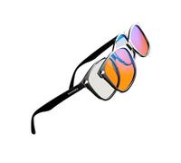 Swanwick Ensemble classique à clipser magnétique jour et nuit - Lunettes de blocage de la lumière bleue de qualité supérieure, verres transparents, bloque la lumière bleue des PC de jeu, smartphone, À