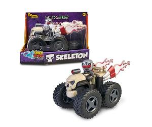 Swap Riders - Quad Skeleton, véhicule Jouet Motif crâne avec 1 Figurine d'un Rider, Plus de 12 pièces interchangeables, pour garçons et Filles à partir de 4 Ans, Célèbre (WAP01400)