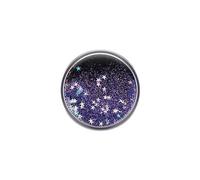 Swappable PopGrip - Poignée de doigt/béquille pour téléphone portable - Tidepool Galaxy Purple - paillettes violettes flottantes