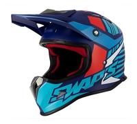 Swaps Casque Cross Enfant S885 - Bleu/Rouge/Blanc