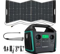 SWAREY 1000W (Peak 1500W) Portable Power Generator Chargers S1000 Power Station Power Station with 200W Solar Panel Solar Panel , 725.76Wh 201600mAh Lithium Ion Backup Solar Storage with 65W Type-C, S