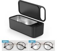 SWAREY Appareil à ultrasons SUS304 680ML Nettoyeur à ultrasons pour lunettes 42,000Hz avec 5 modes de nettoyage à ultrasons pour montres Bijoux Colliers Prothèses dentaires Monnaies Rasoir Nettoyeur à