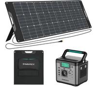 SWAREY Générateur Electrique Batterie 518W avec Panneau Solaire 200W Portatif kit solaire 220v Charge Rapide Batterie de Camping