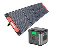 SWAREY Kit Énergie Solaire Portable - Générateur 300W 222Wh + Panneau Solaire Pliable 100W - Recharge Rapide AC/DC/USB/Type-C/QC3.0 - Pour Camping, Voyage, Urgence