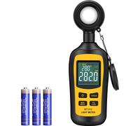 SWAREY luxmètre numérique photomètre portable avec gamme jusqu'à 200 000 lux et écran LCD (jaune)