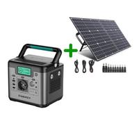 SWAREY S500 Générateur Solaire portable 220V Batterie Externe 518Wh avec Panneau Solaire Pliable 100W, kit Solaire