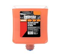 Swarfega Orange Nettoyant Industriel Mains - Recharge 2 L | Agents gommants naturels, formule sans solvant. Recharge. Usage professionnel uniquement.