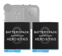 Swark 2 batteries de rechange AHDBT-801 1220 mAh pour appareil photo Hero 8, Hero 7 Black, Hero 6 Black, Hero 5 2018 Batterie supplémentaire 【Deux piles】