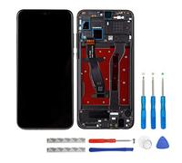 SWARK Écran LCD compatible avec Huawei Honor 8X (noir + cadre) écran tactile + outils de réparation