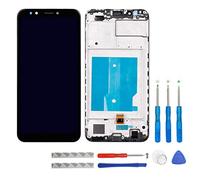 Swark Écran LCD compatible avec Huawei Y7 2018 LDN-L01 LDN-LX3/Y7 Prime 2018 LDN-L21 LDN-LX2 LDN-TL10/Y7 Pro 2018/Nova 2 Lite - Noir - Écran tactile Digitizer Assembly - Verre + Cadre + outils
