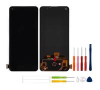 swark Écran OLED 6,43" compatible avec OnePlus Nord 2T (noir sans cadre) Écran LCD tactile numériseur + jeu d'outils (avec empreintes digitales)