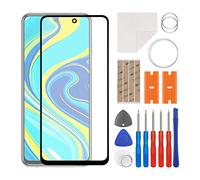 swark Kit de réparation d'écran en verre avant compatible avec Redmi Note 9S M2003J6A1G & Redmi Note 9 Pro M2003J6B2G avec kit d'outils
