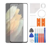 swark Kit de réparation en verre avant de 6,8" compatible avec Samsung Galaxy S21 Ultra 5G SM-G998B, SM-G998U avec OCA (pas d'écran LCD ni numériseur tactile) avec jeu d'outils