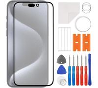 Swark Nouveau Kit De R¿¿Paration De Vitre Avant Avec Colle Oca Compatible Avec Iphone 15 Pro Max [6,7 ""] A2849, A3105, A3106, A3108 Kit D'outils De R¿¿Paration Mis ¿¿ Jour - Pas D'¿¿Cran Lcd Et Num¿¿