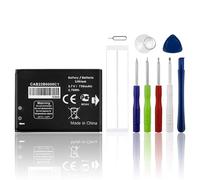 SwarKing Batterie de rechange CAB22B0000C1 CAB0400000C1 compatible avec Al-Catel One Touch 665, OT-665, OT-665x, OT-2010, OT-2010D, OT-2010G, Al-Catel Sesame II, Al-Catel OneTouch 2012 avec outils