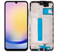 SwarKing Écran TFT de rechange compatible avec Samsung Galaxy A25 SM-A256E SM-A256B SM-A256U (noir avec cadre) Écran tactile LCD Digitizer Montage avec outil de réparation - 6,67 pouces