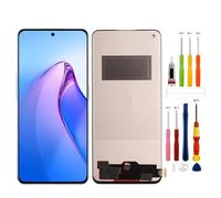 SwarKing Pas d'empreintes digitales : écran numérique TFT de rechange compatible avec Oppo Reno 8 (noir sans cadre) Écran tactile LCD Digitizer Montage avec outil de réparation