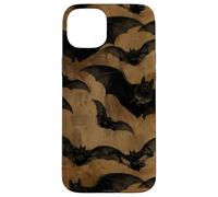Swarm Chauve-Souris Vampire Classique Gothique Noir Spooky Cottagecore Coque pour iPhone 15 Plus