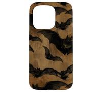 Swarm Chauve-Souris Vampire Classique Gothique Noir Spooky Cottagecore Coque pour iPhone 15 Pro