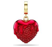 Swarovski 5742994 Charm Idyllia Coupe Round, Coeur, Rouge, Plaqué Or