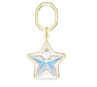 Swarovski Accessoire pour sac, coupe mixte, étoile, blanc, plaqué or