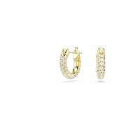Swarovski Anneaux d'oreilles Dextera, Pavé, Mini, Blanches, Placage de ton or
