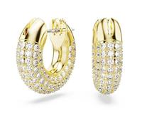 Swarovski – Créoles Dextera – cristaux incrustés, placage ton or – petites, blanches