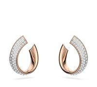 Swarovski Anneaux d'oreilles Exist, Petites, Blanches, Placage de ton or rosé