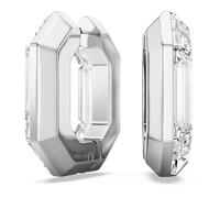 Swarovski Anneaux d'oreilles Lucent, Forme octogonale, Petites, Blanches